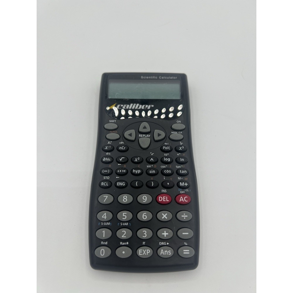 Caliber Scientific Calculator 10-Digit Display w/ Protective Cover Tested Works